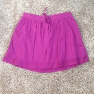 Cute Drawstring Purple Skirt with Pockets 💜